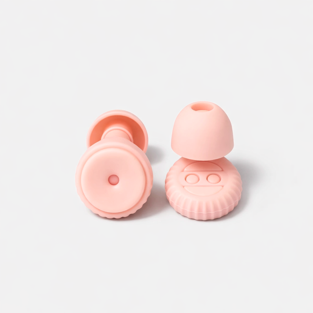 Minimalistinen muotoilu ja huomaamaton istuvuus tekevät Pure-korvatulpista luotettavan kumppanin levollisiin öihin.