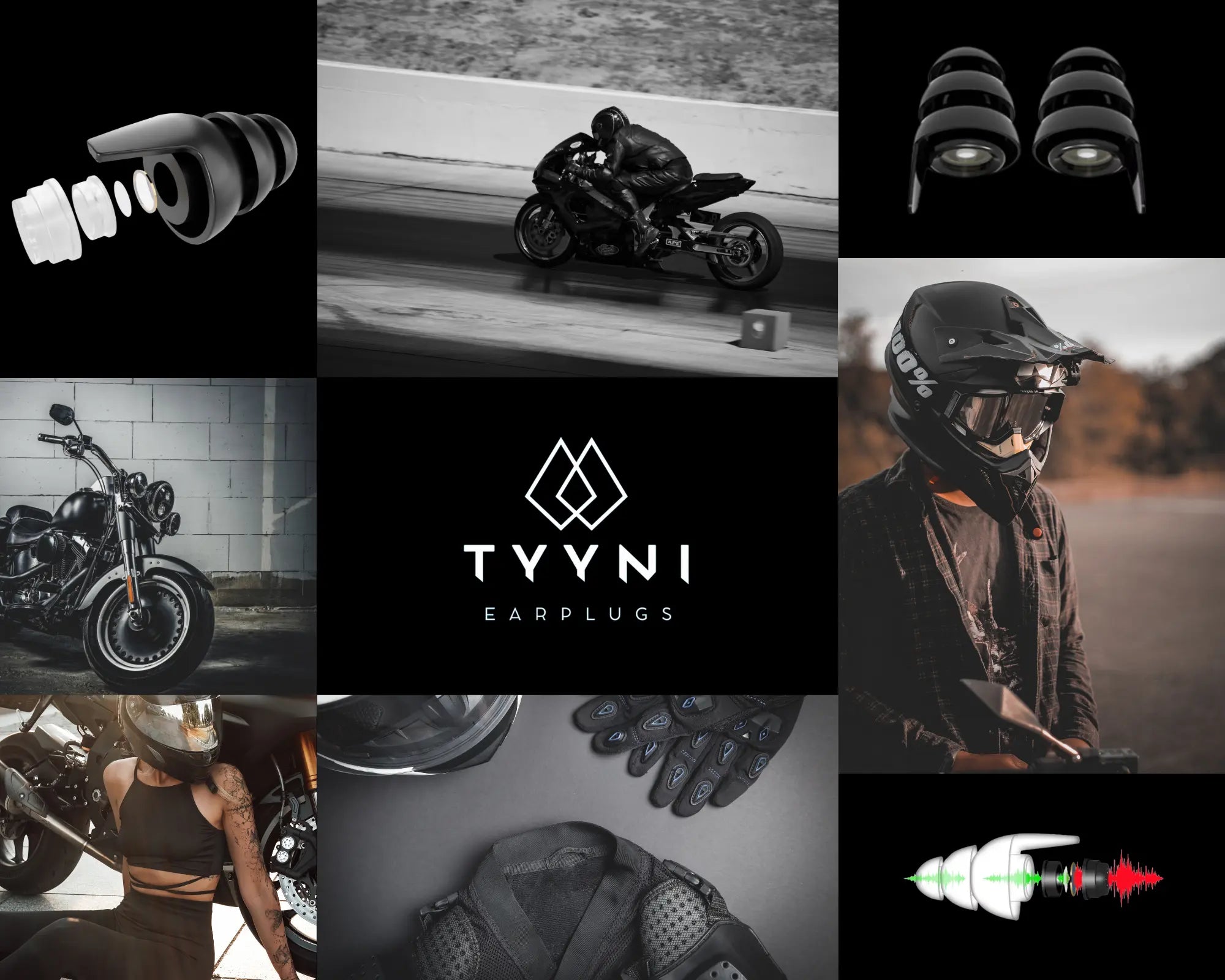 Radalla ajoon suunnitellut Muffler-korvatulpat vähentävät moottorin ja tuulen aiheuttamaa äänenpainetta merkittävästi. Ne auttavat ylläpitämään keskittymistä, vähentävät pään tärinää ja parantavat ajokokemusta kovissakin nopeuksissa.